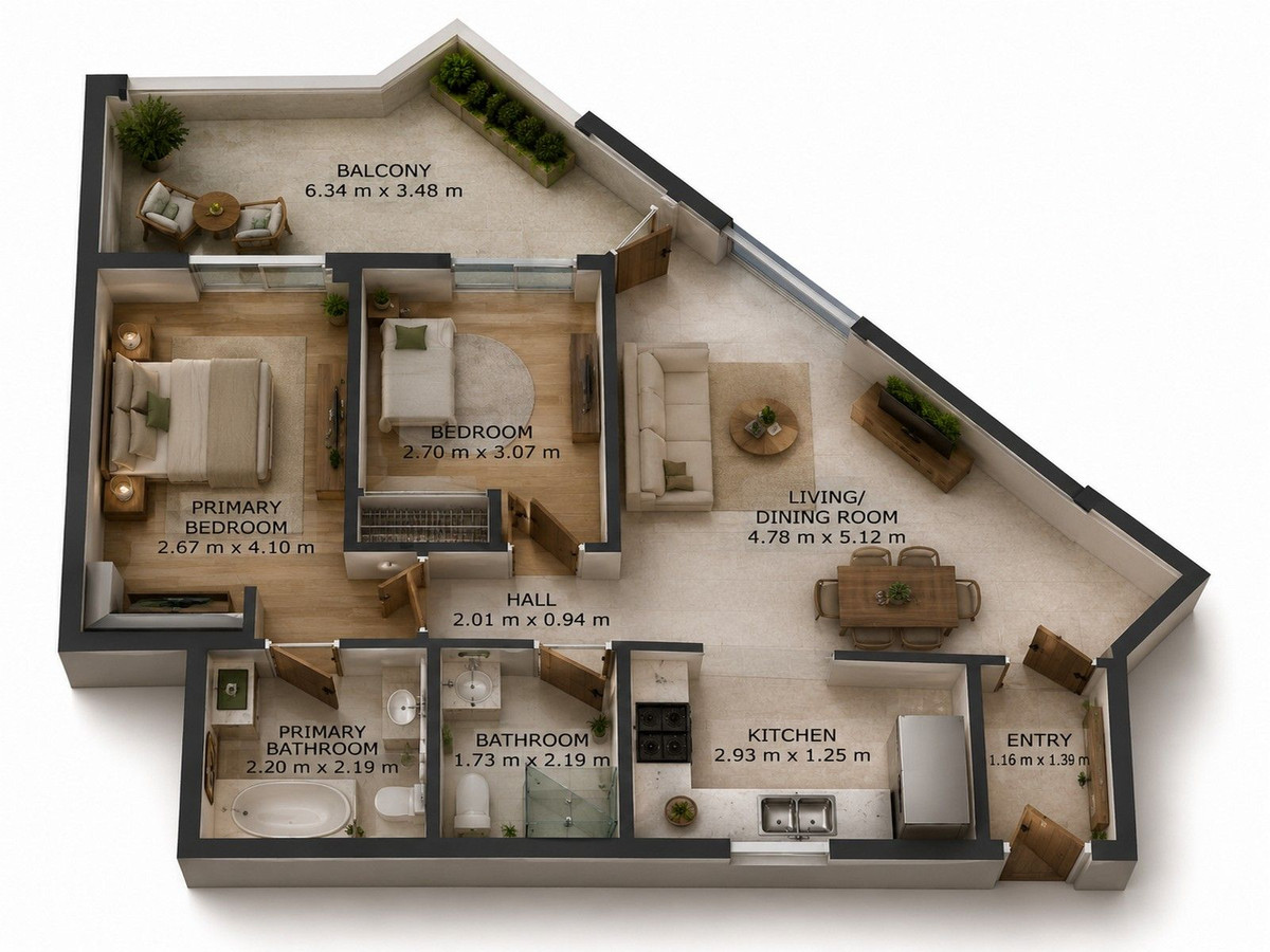 Middle Floor Apartment bilde 19