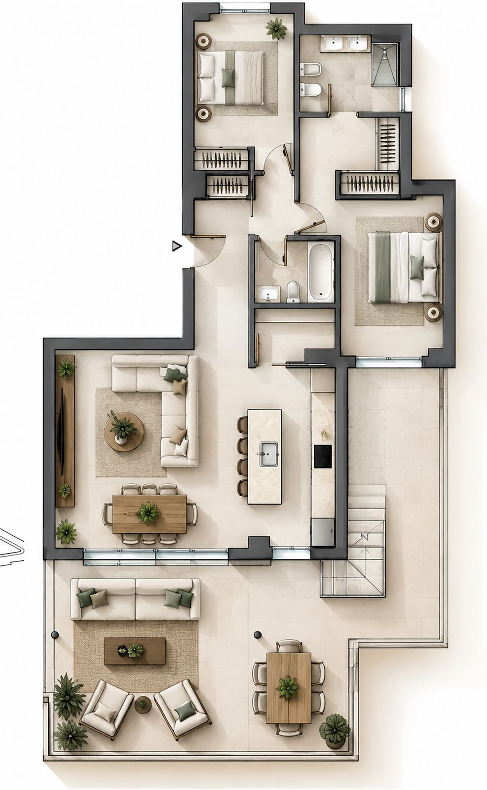 Penthouse Duplex bilde 44